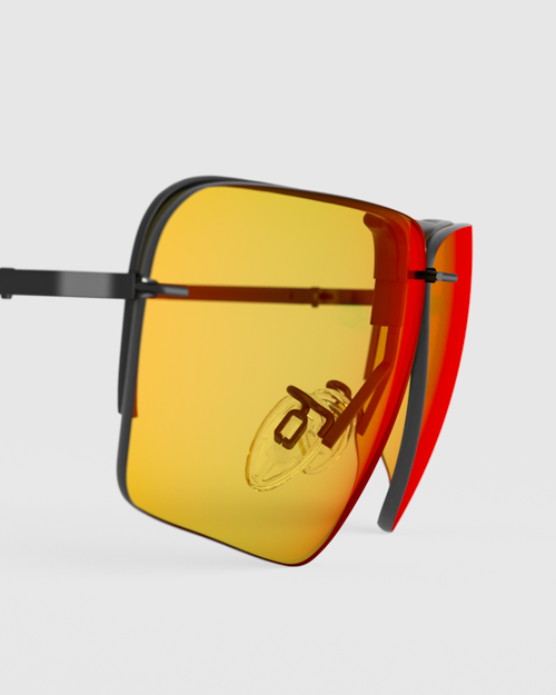 Edge Medium Yellow Lenses, Side Angle