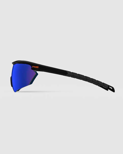 Matte Black with HD Medium, Dark Purple, Blue Ice Lenses