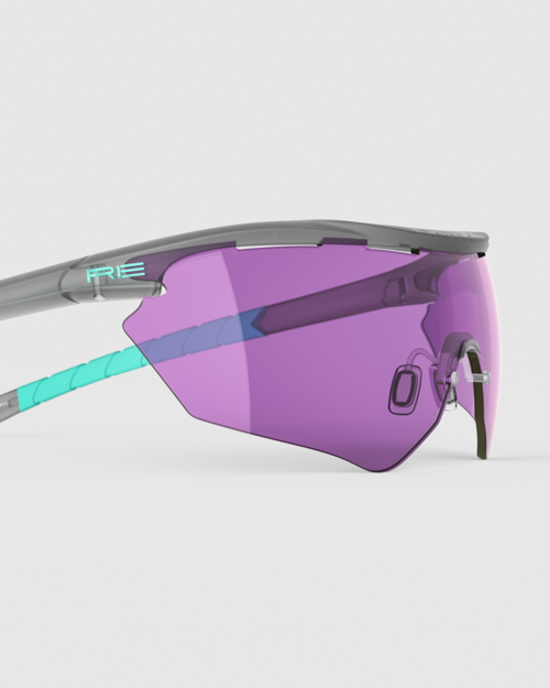 Smoke/Mint with HD Medium, Dark Purple, Medium Yellow Lenses