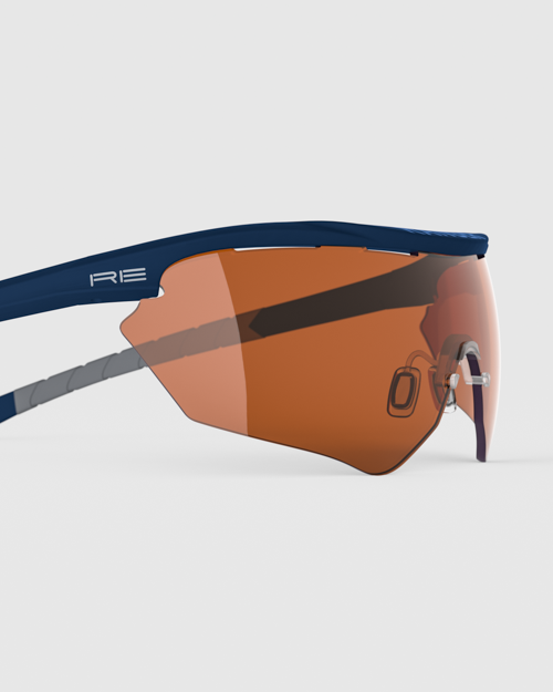 Navy/Gray with Dark Purple, Modified Brown, Medium Yellow Lenses
