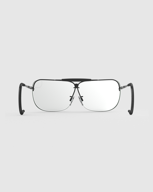 Classic Frame in Matte Black with Cable Temple Tips. Rear View.