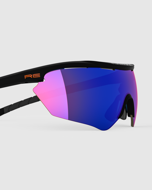 Matte Black Frame with HD Medium, Dark Purple, Blue Ice Lenses