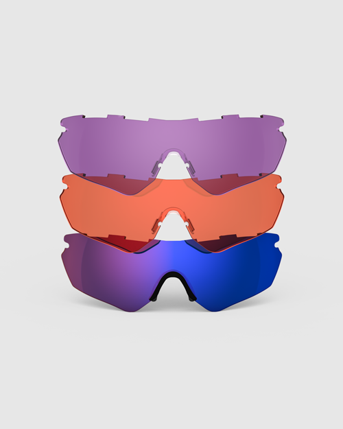 Matte Black Frame with HD Medium, Dark Purple, Blue Ice Lenses