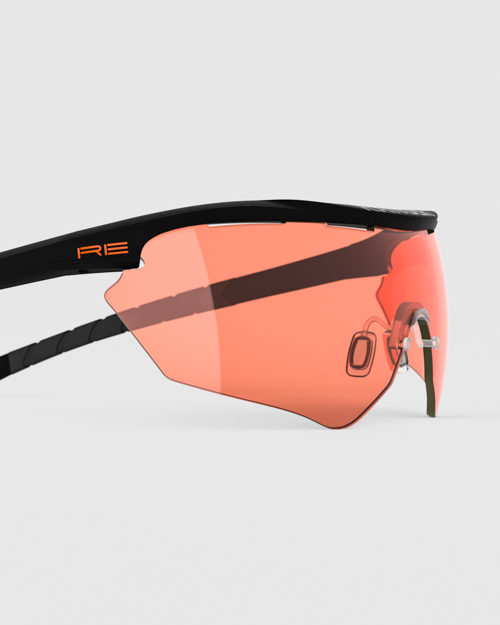 Matte Black Frame with HD Medium, Dark Purple, Medium Yellow Lenses