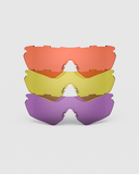 Smoke/Mint Frame with HD Medium, Dark Purple, Medium Yellow Lenses