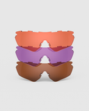 Matte Black Frame with HD Medium, Dark Purple, Modified Brown Lenses