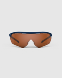 Navy Blue/Grey Frame with Dark Purple, Modified Brown, Medium Yellow Lenses