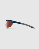 Navy Blue/Grey Frame with Dark Purple, Modified Brown, Medium Yellow Lenses