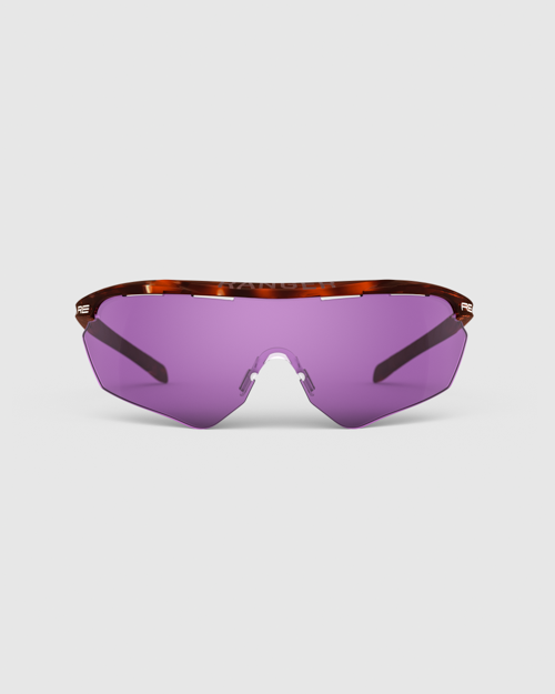 Tortoise Frame with Dark Purple, Modified Brown, Medium Yellow Lenses
