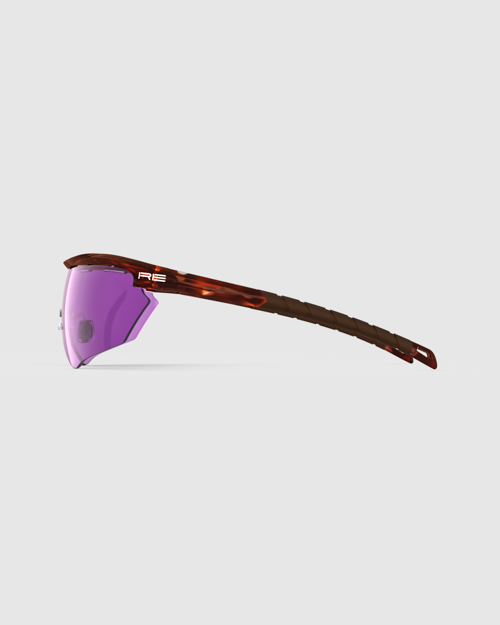 Tortoise Frame with Dark Purple, Modified Brown, Medium Yellow Lenses