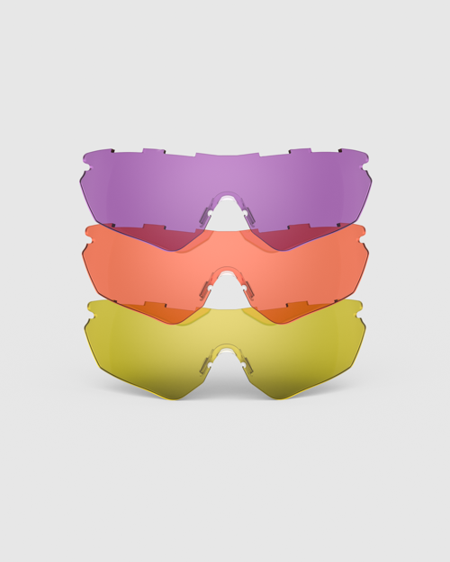 Navy Blue/Grey Frame with HD Medium, Dark Purple, Medium Yellow Lenses