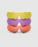 Tortoise Frame with HD Medium, Dark Purple, Medium Yellow Lenses