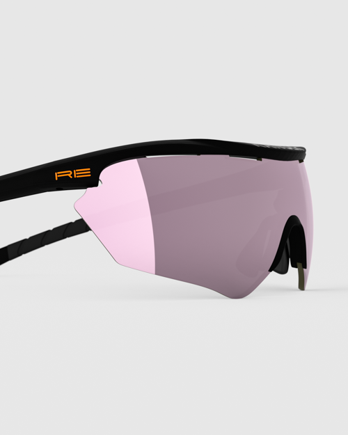 Matte Black Frame with Rose Titanium Lens