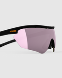 Matte Black Frame with Rose Titanium Lens